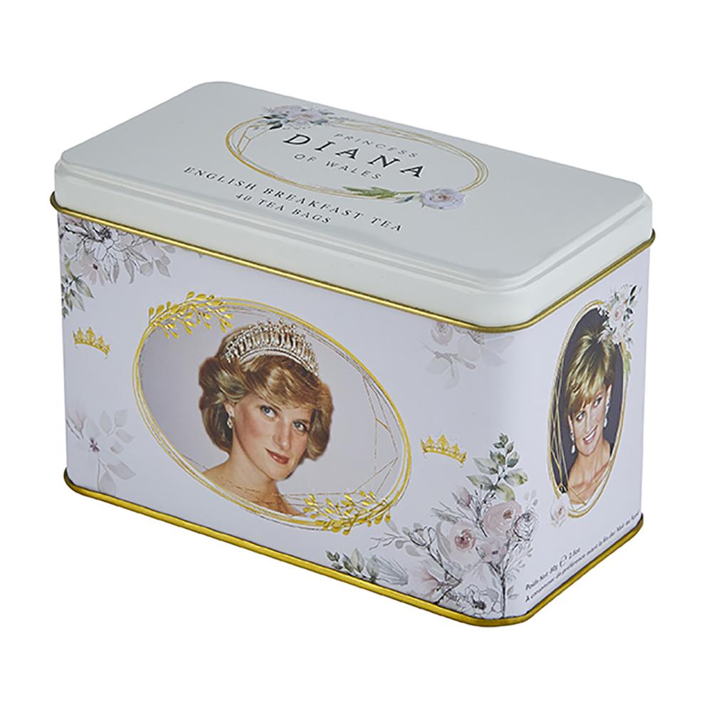 Diana Princess Of Wales English Breakfast Tea Tin 40 Teabags Black Tea New English Teas 