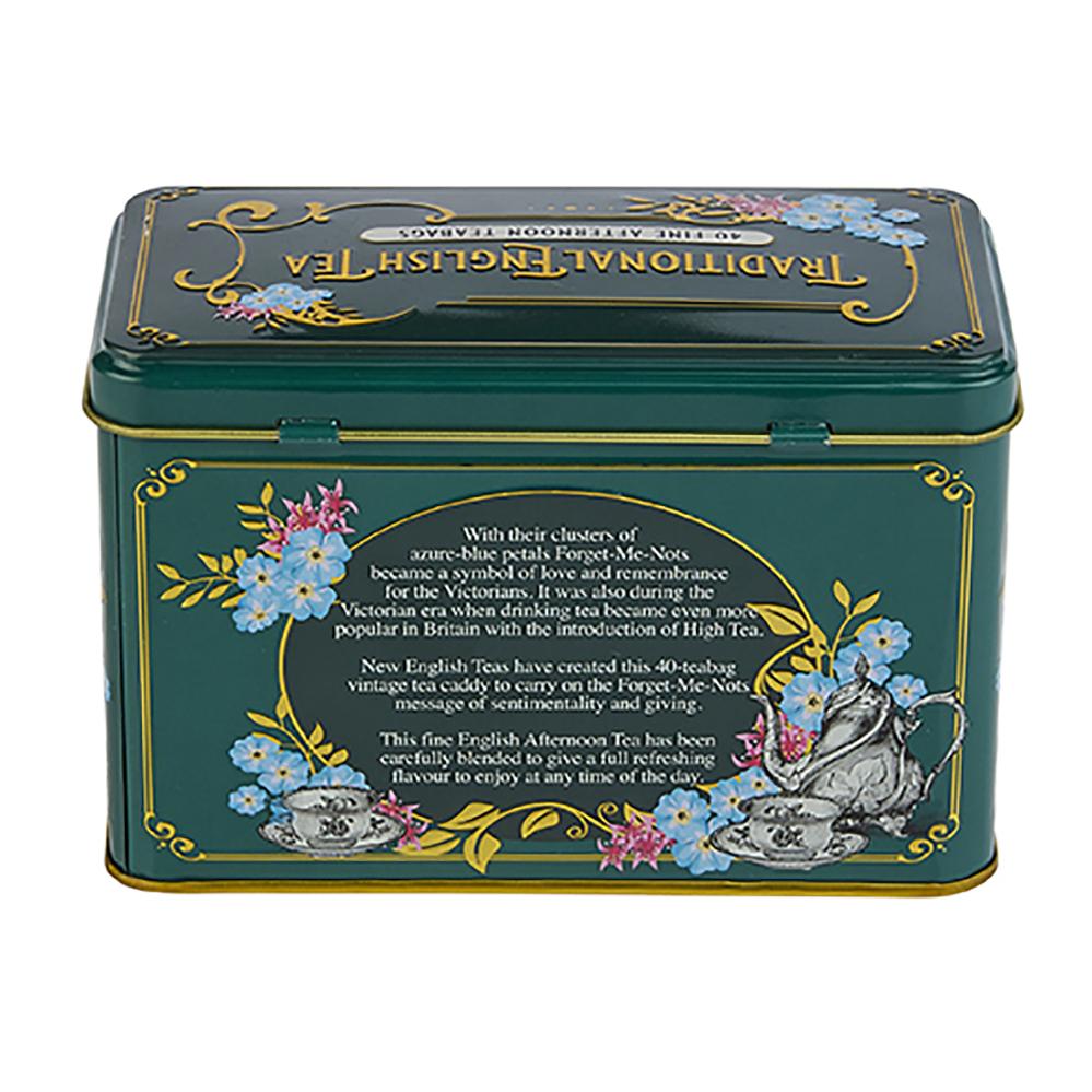 Vintage Victorian English Afternoon Tea Tin 40 Teabags Black Tea New English Teas 